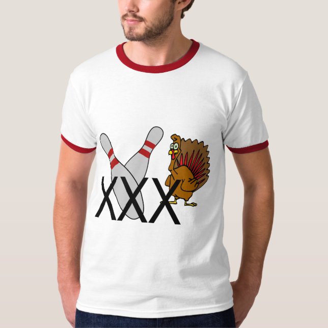 Bowling Turkey Shirt T-shirt (Framsida)