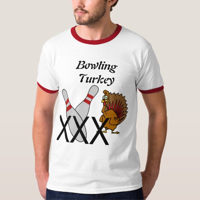 Bowling Turkey Shirt Tee (Framsida)