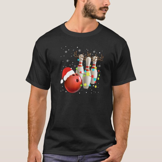 Bowling Ugly jul Sweater Sport Bowls Julafton Me T Shirt (Framsida)