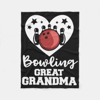 Bowling Underbar Grandma Heart Funny Bowlareare Un Fleecefilt