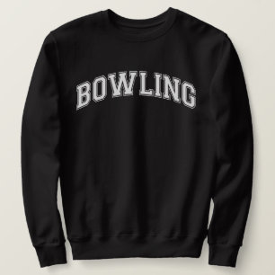 BOWLING Universiteten-Stil Sweater America College Lång Ärmad Tröja