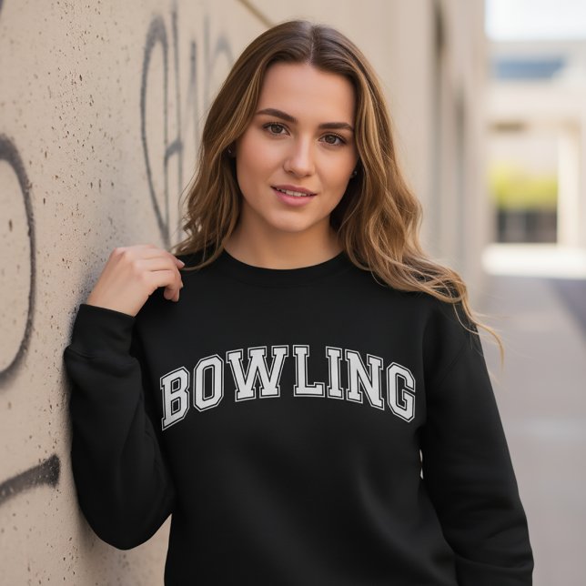 BOWLING Universitetsstil-tröja Amerika College Lång Ärmad Tröja (Skapare uppladdad)