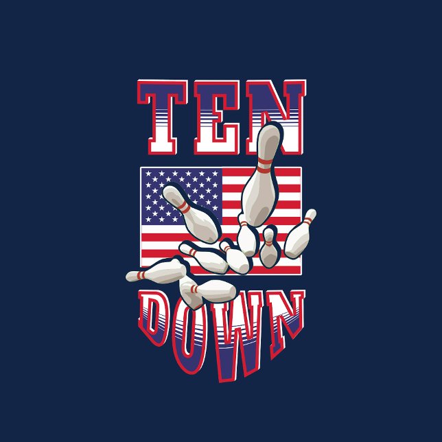 BOWLING USA LEAGUE TEAM STREJKA SPARE T SHIRT (Skapare uppladdad)