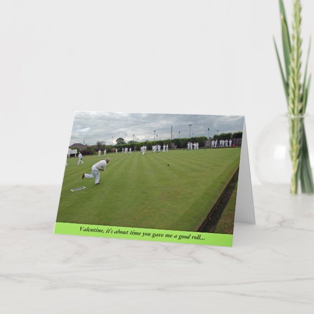Bowling Valentine Card Helgkort (Framsida)