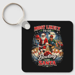 Bowling with Santa Nyckelring