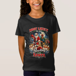 Bowling with Santa T Shirt