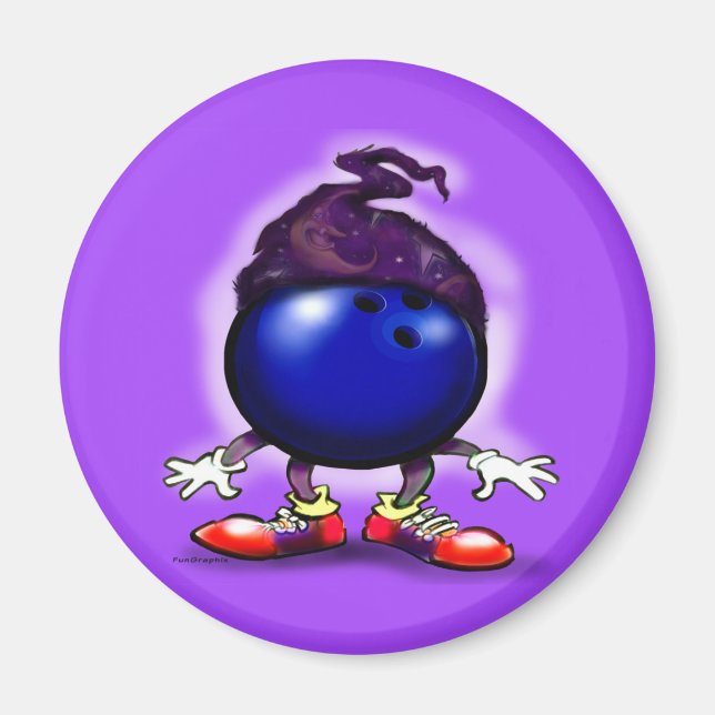 Bowling Wizard Magnet (Framsidan)