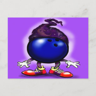 Bowling Wizard Vykort