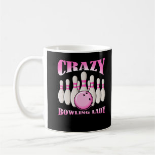Bowling Woman Female Cute Bowlareare Dam Kaffemugg