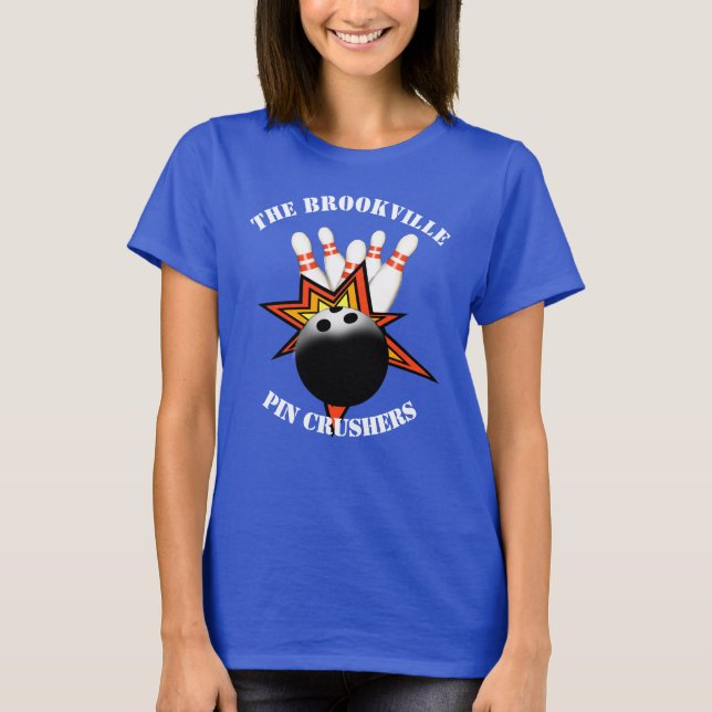 Bowling Womens T-Shirt (Framsida)