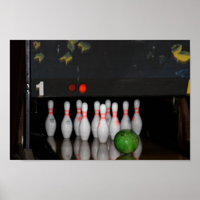 Bowlingaffisch Poster (Framsidan)