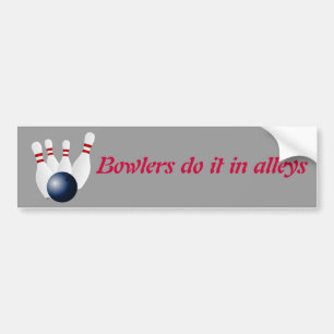 Bowlinganpassningsbarbildekal Bildekal