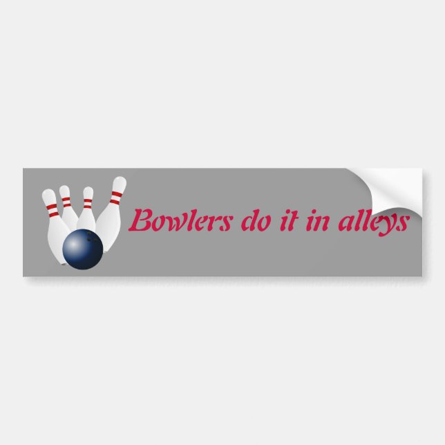 Bowlinganpassningsbarbildekal Bildekal (Framsidan)