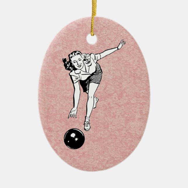 bowlingbabbla julgransprydnad keramik (Framsidan)
