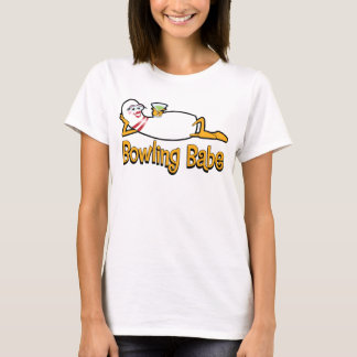 BowlingBabeT-tröja för kvinnakastarear T-shirt