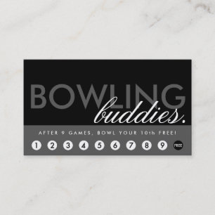 bowlingbanabelöningprogram lojalitetskort