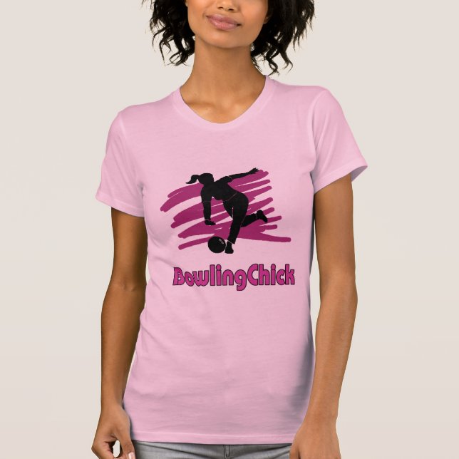 BowlingChick logotyp Tee Shirt (Framsida)
