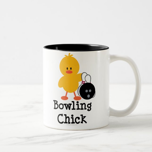 Bowlingchickmugg Två-Tonad Mugg (Höger)