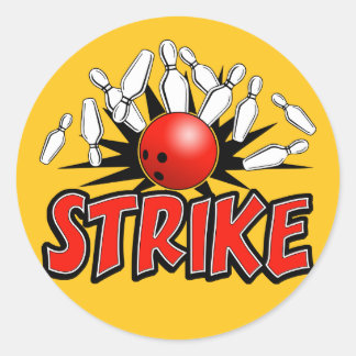 bowlingdekal runt klistermärke