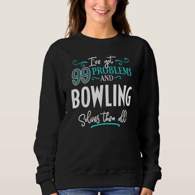 Bowlingdesign - Bowling löser dem alla T Shirt (Framsida)