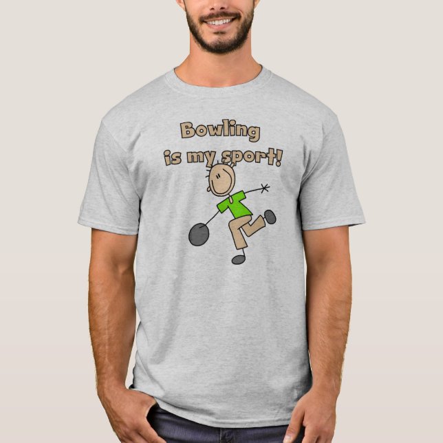 Bowlingen är min sport t-shirt (Framsida)