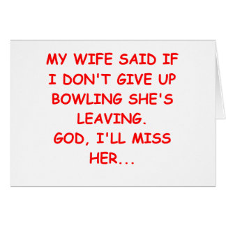 BOWLINGgåvat-skjortor Hälsningskort