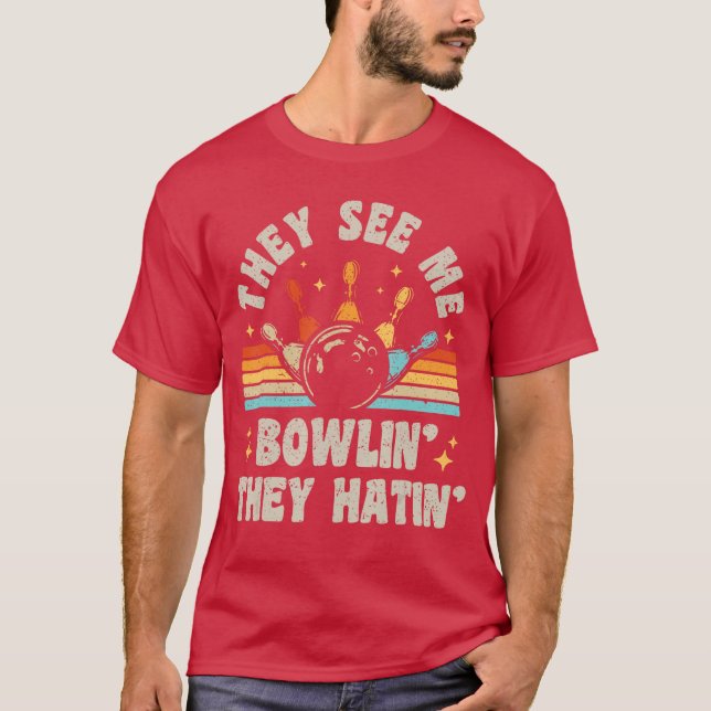 Bowlinghey Se Mig Bowlinhey Hatar Bowleream Roligt T Shirt (Framsida)