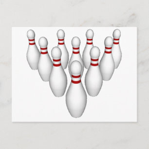 Bowlingkäglor: 3D-modell: Vykort