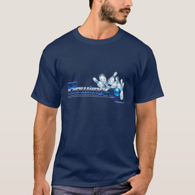 Bowlingkäglor och boll    t shirt (Framsida)