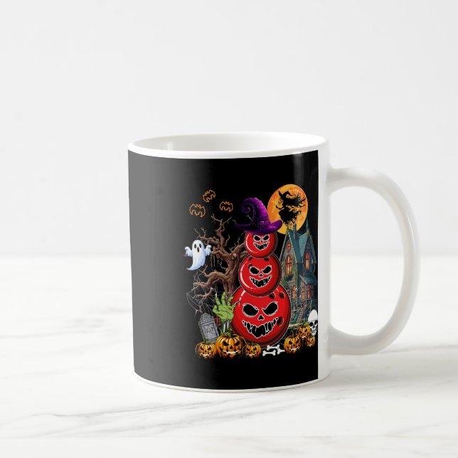 Bowlingklot Cosplay Skräck Häxa Halloween Kostym Kaffemugg (Höger)