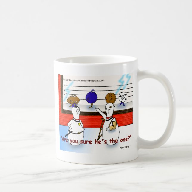 Bowlingklot Förbrytelser Roliga presenter & samlar Kaffemugg (Höger)