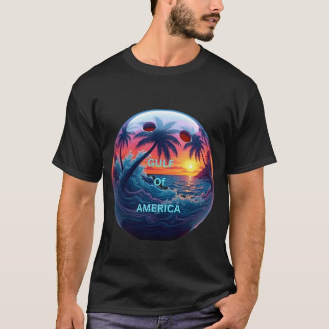 Bowlingklot med Golfströmmen T Shirt (Framsida)