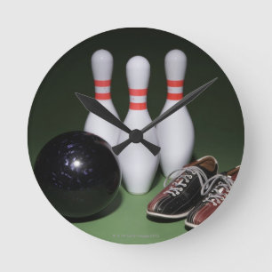 Bowlingklot Rund Klocka
