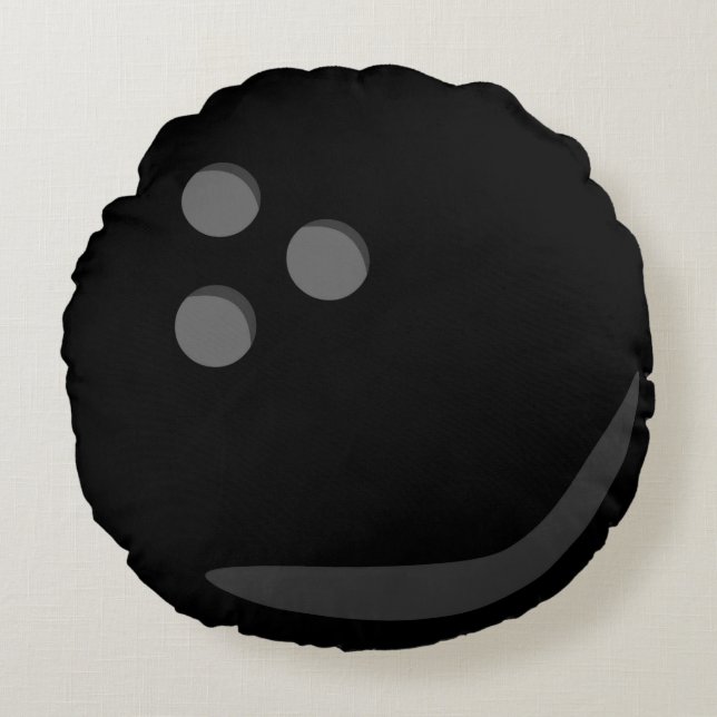 Bowlingklot Rund Kudde (Framsidan)