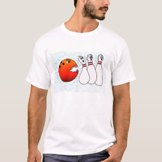 Bowlingklot som jagar stift t shirt