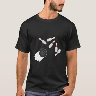 Bowlingklot som träffar Strike Bowlare Humor T Shirt
