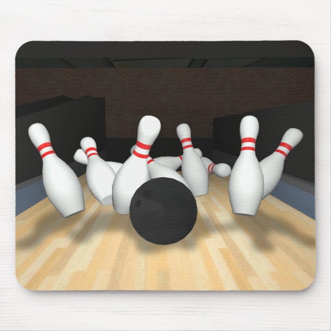 Bowlingklot & stift: 3D modellerar: Musmatta (Framsidan)