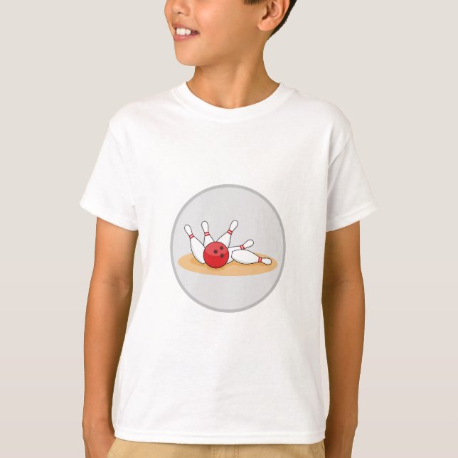 Bowlingklot Striking Skittles  T Shirt (Framsida)