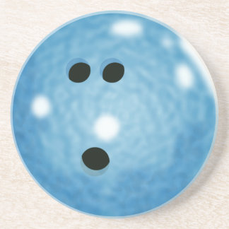 Bowlingklotkustfartyg (blåttexponeringsglas) underlägg sandsten
