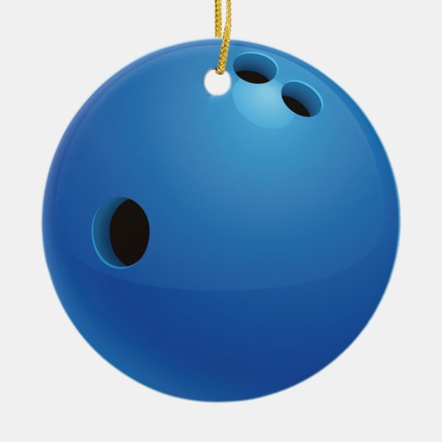 Bowlingklotprydnad Julgransprydnad Keramik (Framsidan)