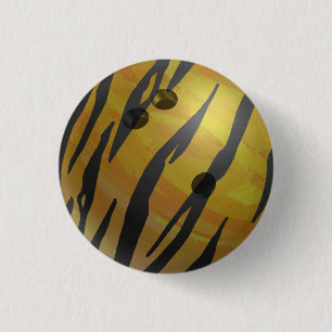 Bowlingklottigergult Knapp