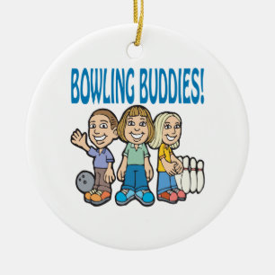 Bowlingkompisar Julgransprydnad Keramik
