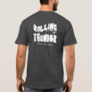Bowlinglaglogotyp - rullande åska t shirt