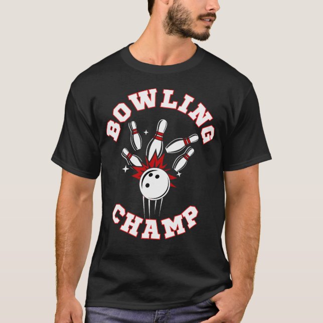 Bowlingmästare T Shirt (Framsida)