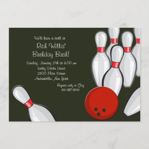 Bowlingnattinbjudan Inbjudningar