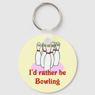 bowlingnyckelring nyckelring