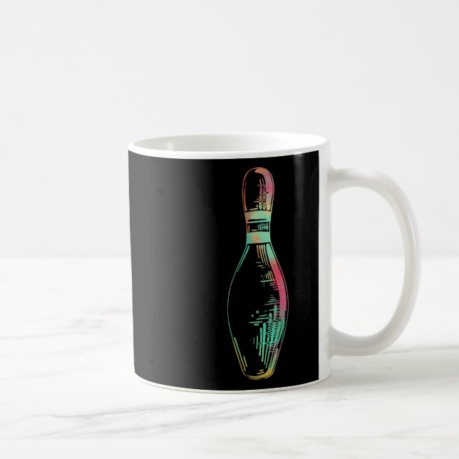 Bowlingpresent För Män Kvinnor Färgrik Stil Bowlin Kaffemugg (Höger)