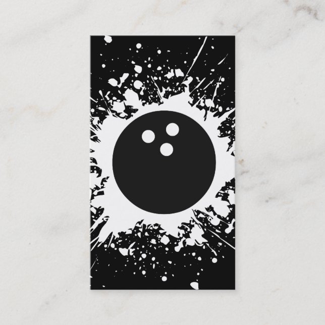 bowlingsplatz visitkort (Framsida)