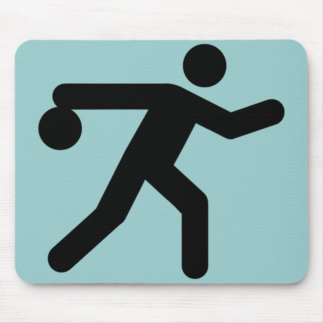 Bowlingsymbol Mousepad Musmatta (Framsidan)