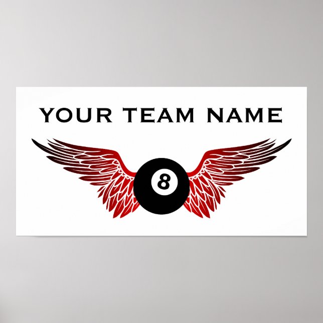 bowlingteam namn poster (Framsidan)